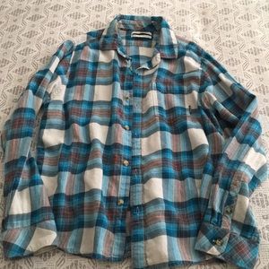 Blue Plaid Billabong Flannel 💙